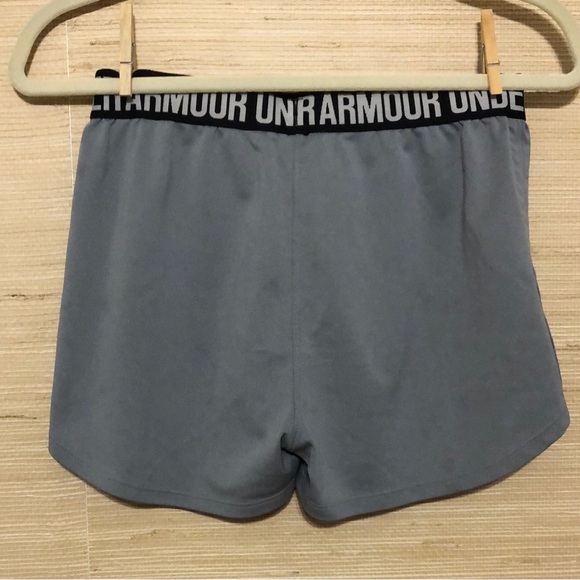 Under Armour Gray Play Up Drawstring Elastic Waist Athletic Shorts size Small - Picture 7 of 8